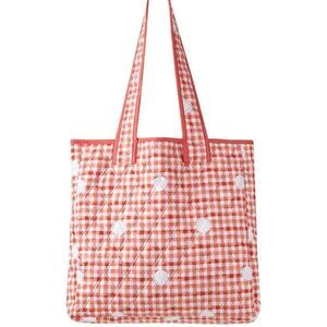 MARTHA STEWART COLLECTION Gingham Dot Quilt Bag Set, Full/Queen